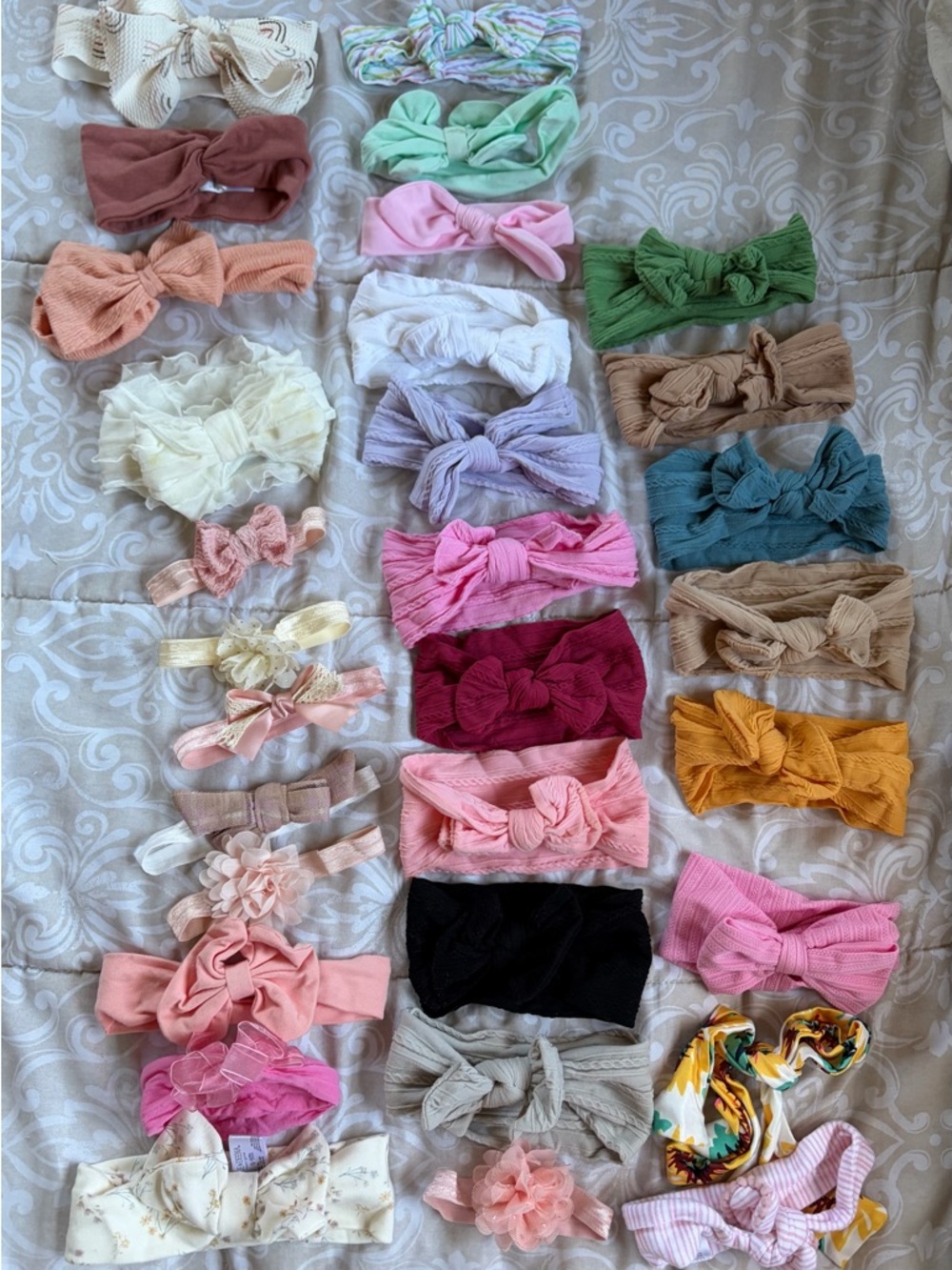 Assorted Baby Headbands - Multicolor Soft Fabric Styles